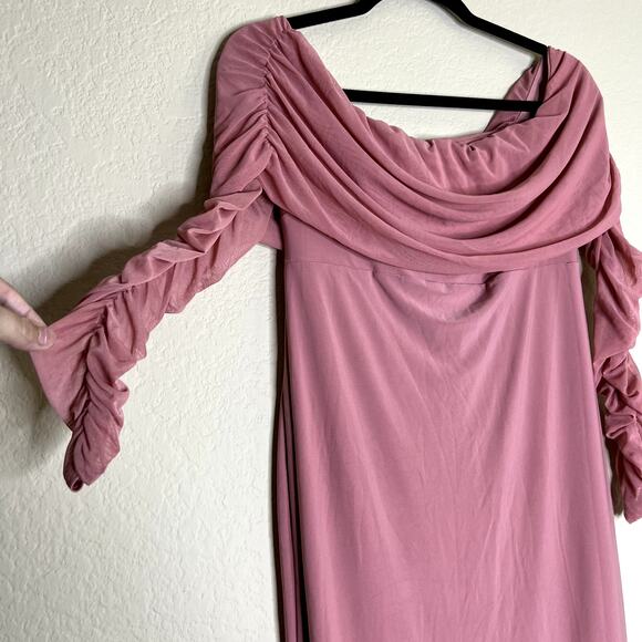 Club L London Shift Dress Women Size 8 Pink Party Holiday Wedding Flattering - Picture 8 of 10